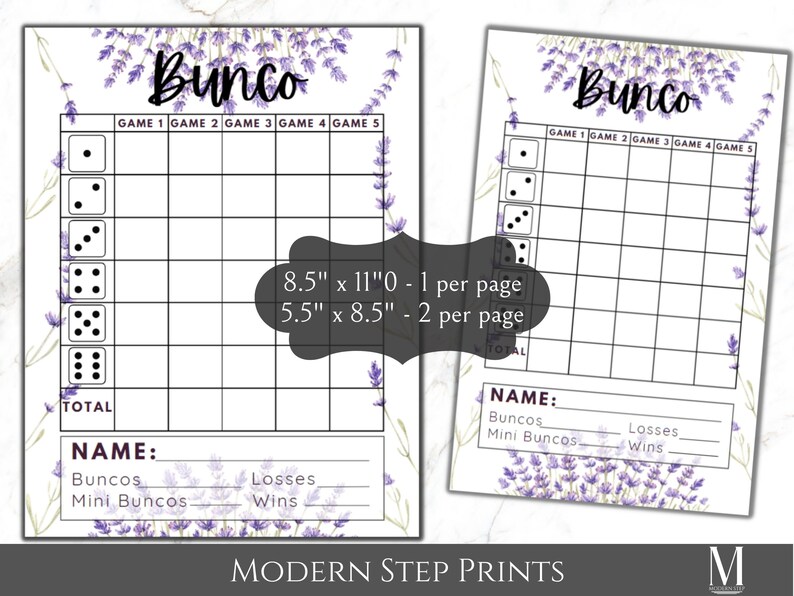 Printable Easter Bunco Score Card, Spring, April Game Night, Bunco ...