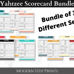 Yahtzee Score Card Print Ready File Yahtzee Scoresheet Yahtzee Score Pads  Printable Ready File PDF Download 8.5x11 -  Sweden