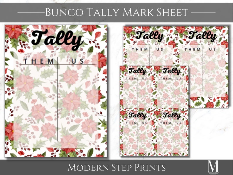 Christmas Bunco Score Sheets Holiday Party Planning Birthday - Etsy