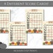 Printable Thanksgiving Bunco Game Card Bundle, Bunco Score Sheets ...