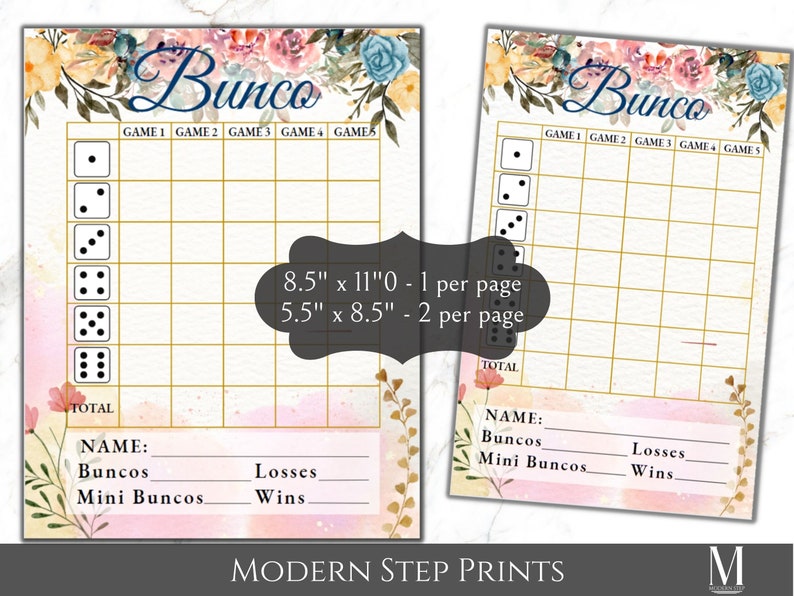 Printable Easter Bunco Score Card, Spring, April Game Night, Bunco ...