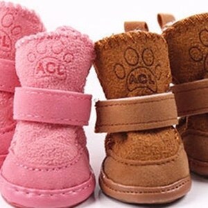 Dog Winter Snow Boots Set 4