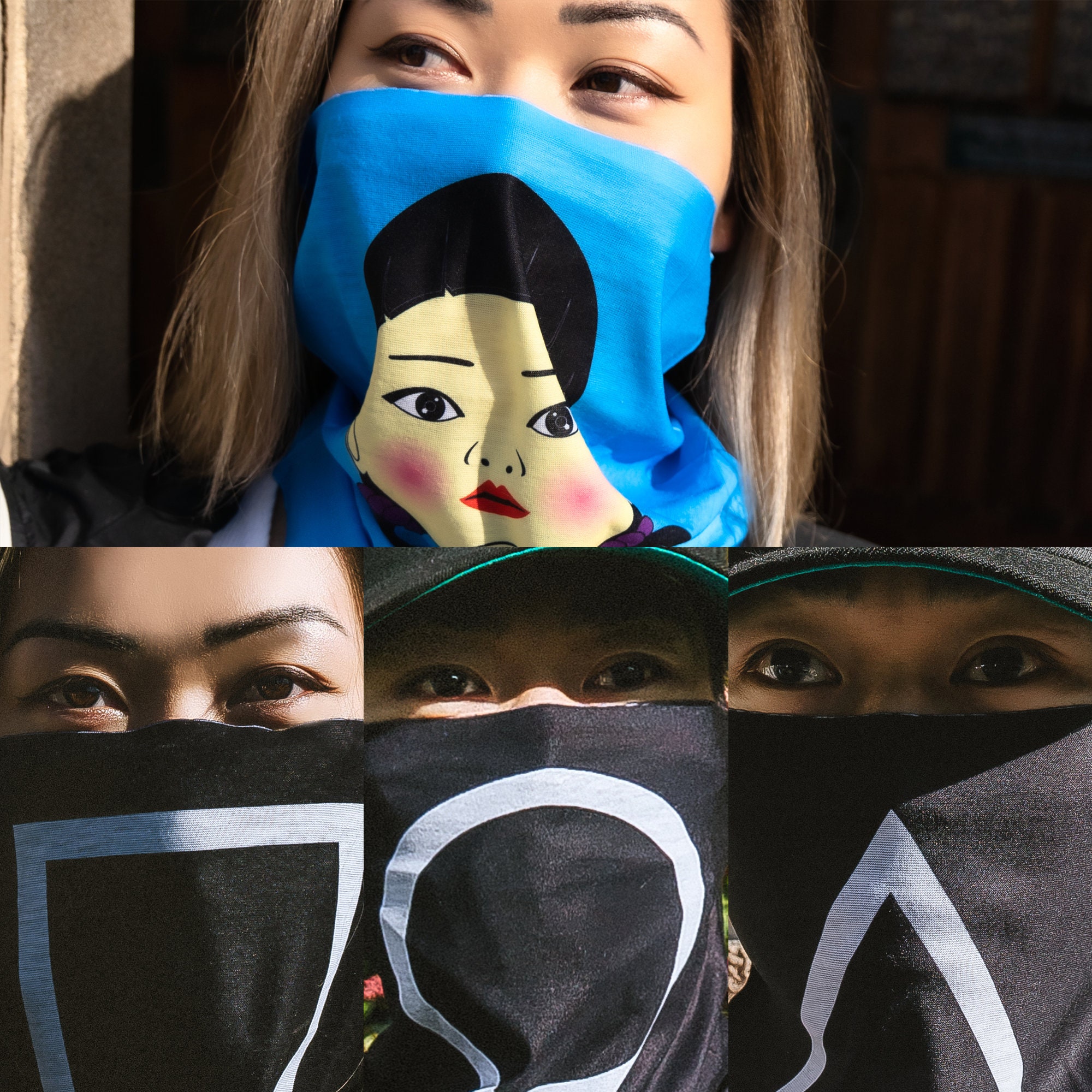 Squid Game Doll Face and 3 Shapes Gaiter Mask Set - Etsy India