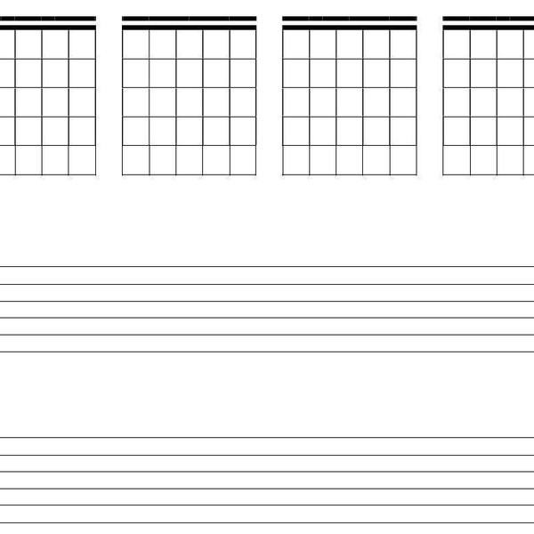 Guitar tab notebook: KDP Ready. 100 pp Blank Guitar Tablature Book