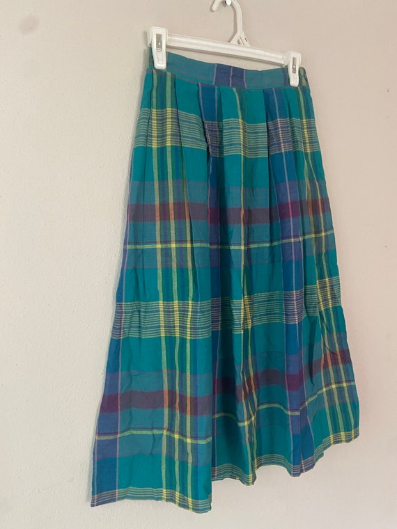 Vintage retro plaid pleated - Gem