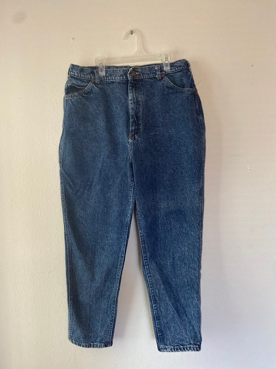 Vintage acid wash Lee jeans, 1990s 1980s - image 8