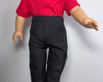 Henley shirt and jeans for 18 inch boy doll, such as American Girl doll