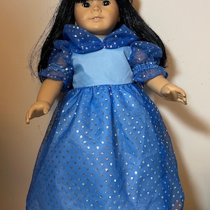 Fancy party or princess dresses for 18 inch doll such as American Girl