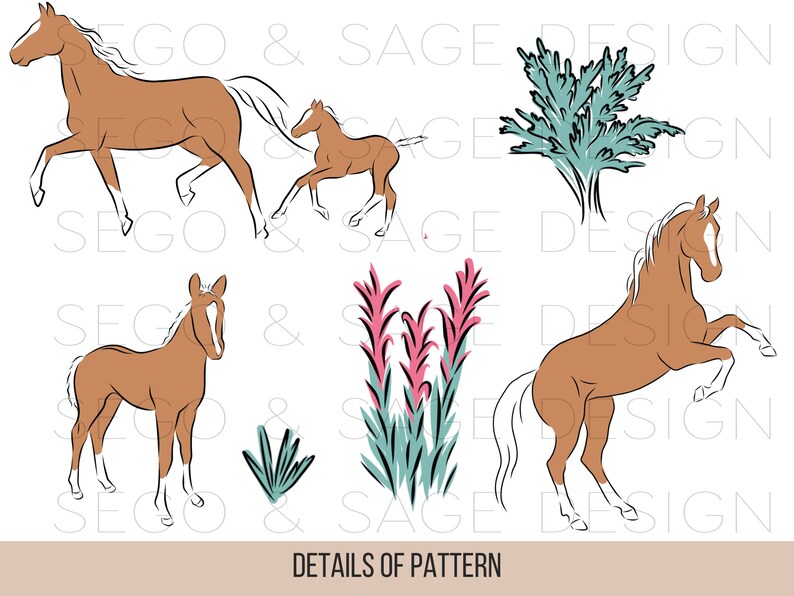 Indian Paintbrush Horse Pattern Etsy