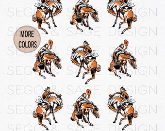 Vintage Cowboys, Cowgirls, Western Pattern, Rodeo PNG, Ranching Designs, Bronc riding, horses, cowboy hats, wild west graphic, country life