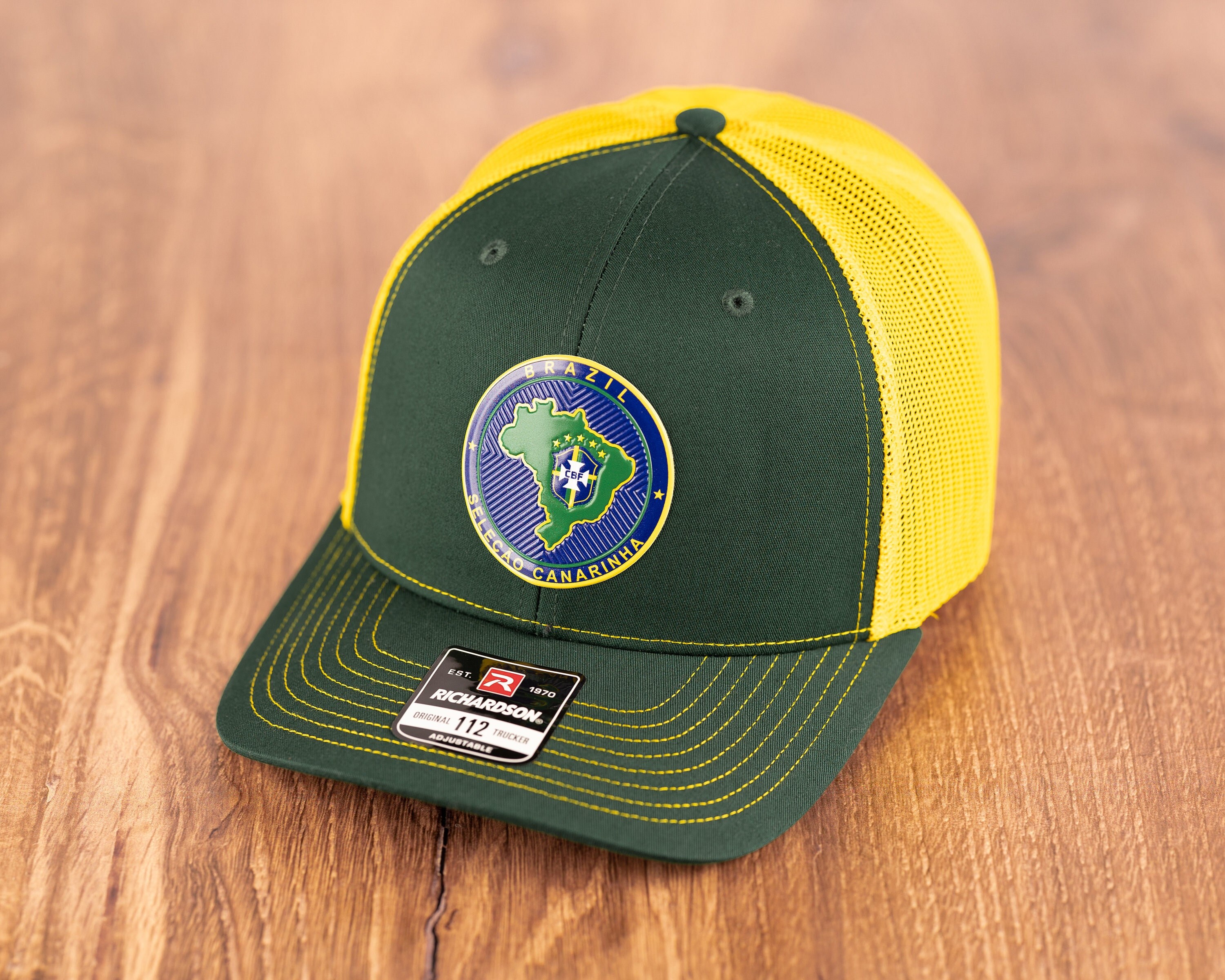 Brazil Soccer Cap, Brazilian National Pride Hat, Brasil Cap