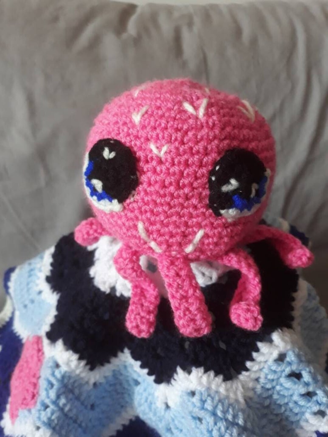 Octopus Doudou, Doudou, Crochet Lovey Blanket, Newborn Blanket, Octopus