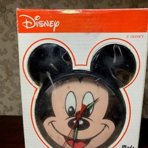 New In Box Vintage Collectible Disney Mickey Mouse Alarm Clock