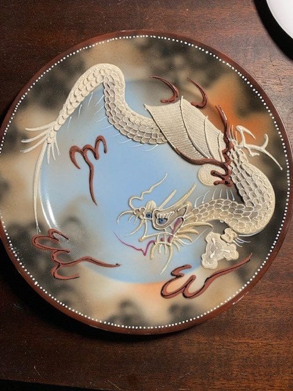 Moriage Dragonware Hand Painted Vintage Collectible Noritake Dish
