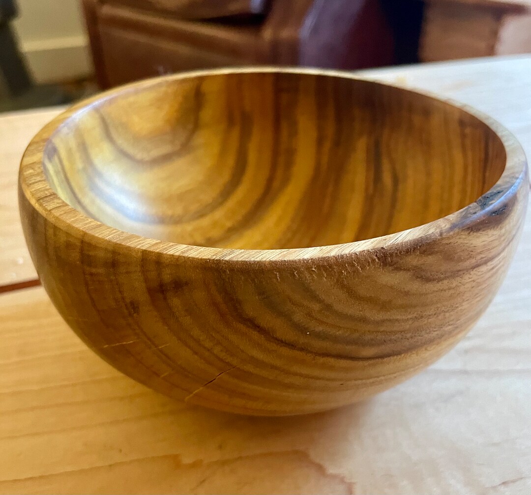 Canarywood Bowl. Hand Turned & Oiled. Etsy
