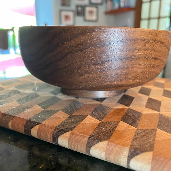 Black Walnut Bowl. Hand turned from sustainably grown Hudson Valley hardwood.