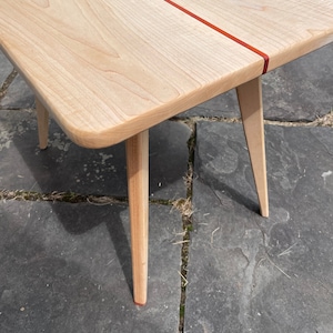 Hard Maple & Pauduk Coffee Table End Table