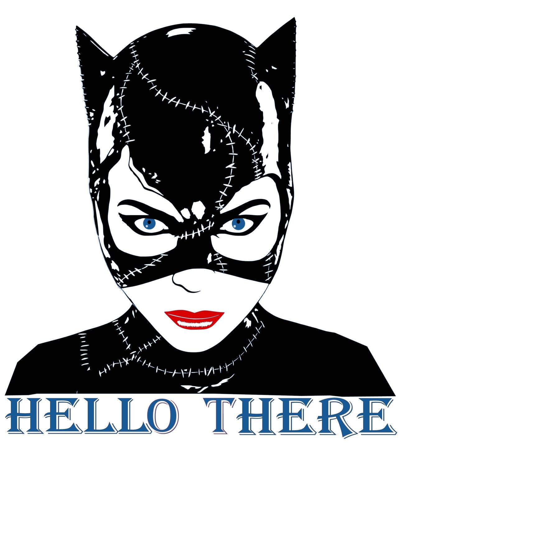 Cat Woman Hello There - Etsy