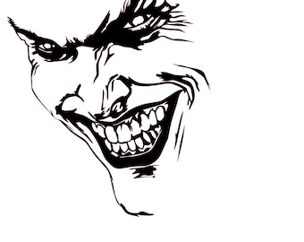 two Faces DC Comics joker Sticker two Faces DC Comics joker Sticker