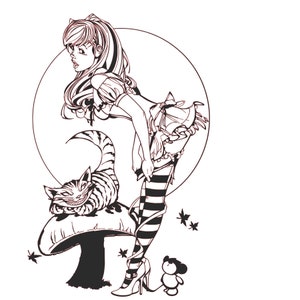 Alice au pays des merveilles SVG