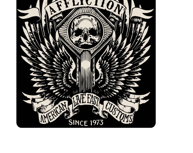 Xtreme Couture By Affliction Men's T-Shirt LAST BLOW White Biker Wings MMA - Foto 4