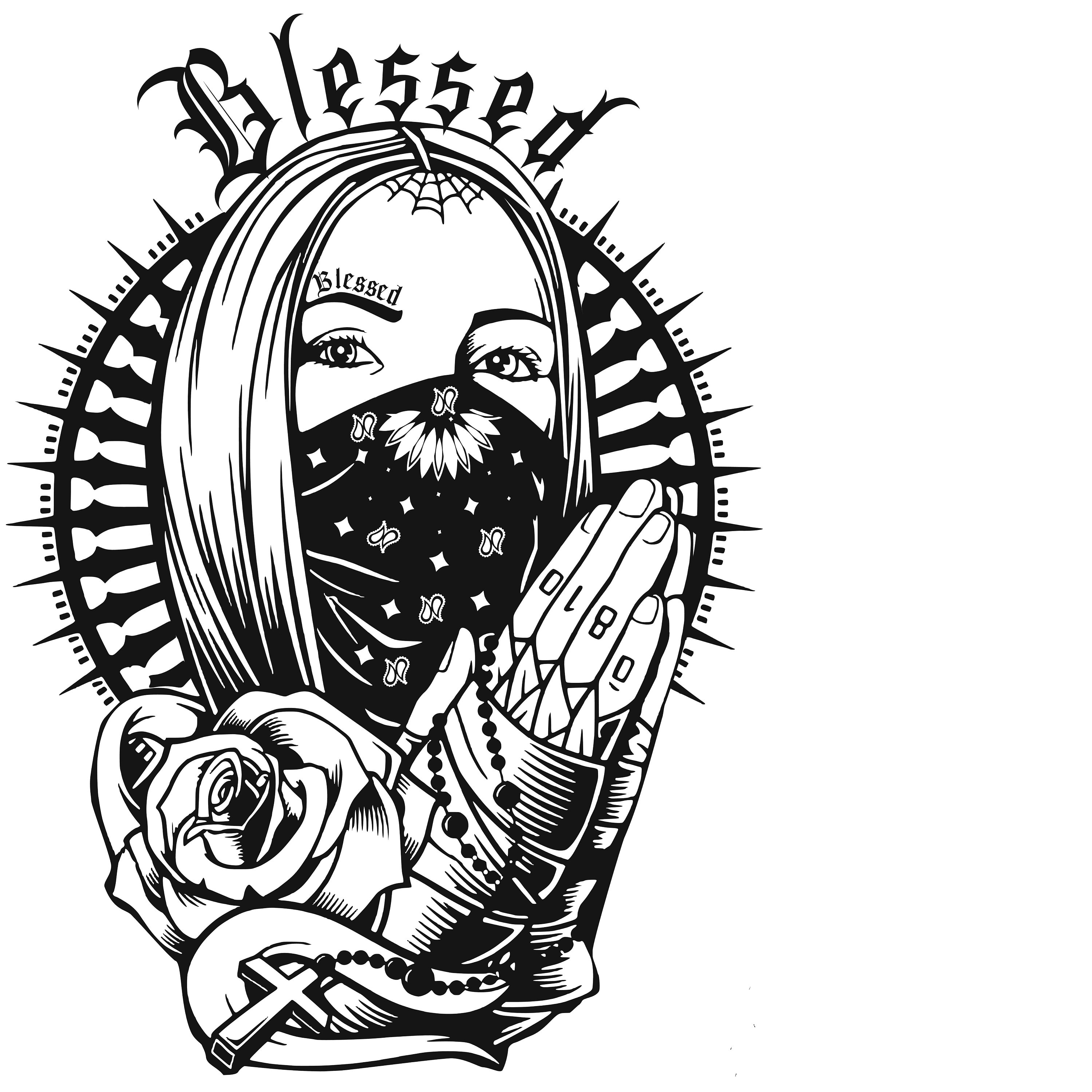 Blessed Chicano Style for Wall Art T-shirts Tumblers and - Etsy UK