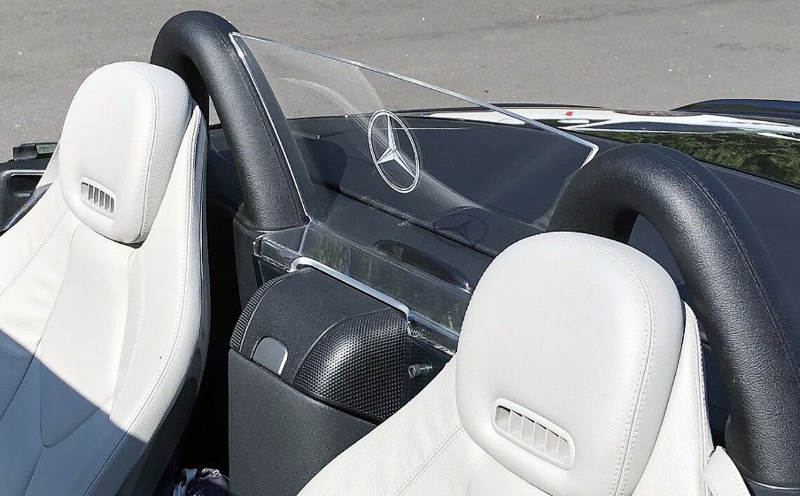 Solo Roads Wind Deflector Compatible With Mercedes Benz SLK 1998-2004 (R170) Windscreen