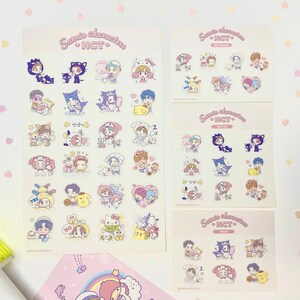 Foglio di adesivi NCT x Sanrio Friends