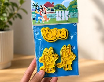 PlayDoh Party Favor Kit Bluey | Mini Doh Kit with 4 Cutters & Modeling Doh | Kids Birthday Party Favor | Classroom Gift