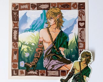 Link Zelda TOTK - Print/Sticker