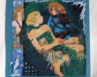 Zelda and Link TOTK - Print
