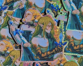 Zelda and Link TOTK - Sticker Pixie dust