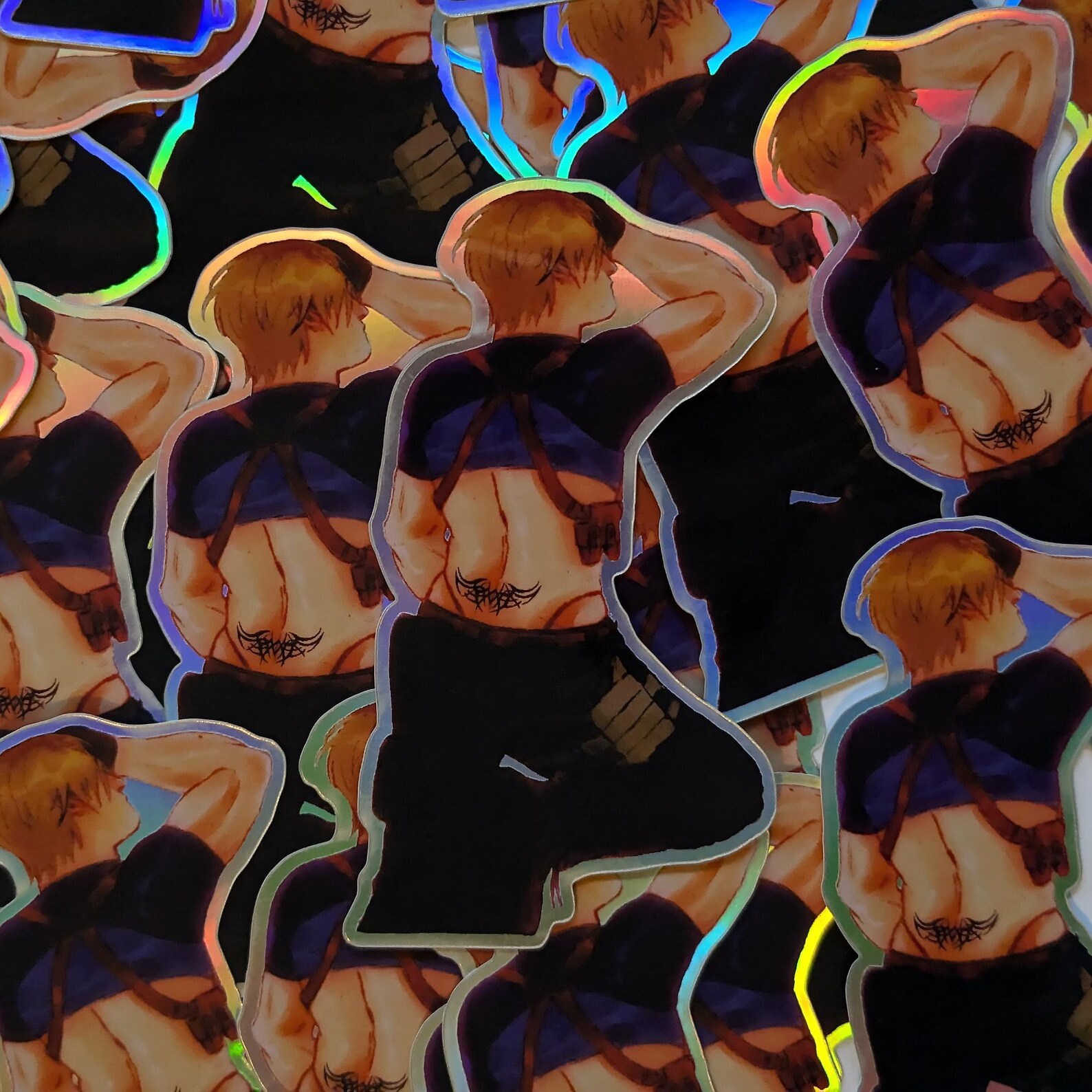 Leon S. Kennedy Crop Top Sticker - Resident Evil 4 Remake - Etsy