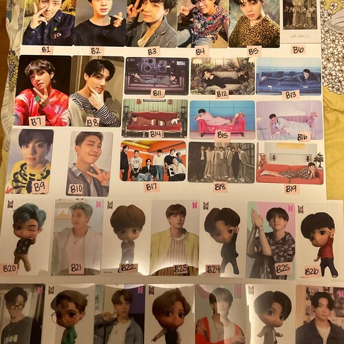 BTS Photocards OFFICIAL Etsy