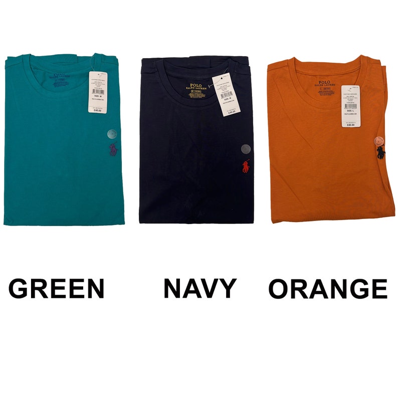 Ralph Lauren Mens Crew Neck T-Shirt, Custom Slim Fit Short Sleeve Summer Tee Tops S-2XL image 5