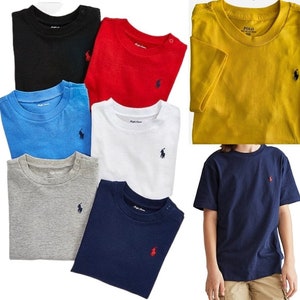 Ralph Lauren Mens Crew Neck T-Shirt, Custom Slim Fit Short Sleeve Summer Tee Tops S-2XL image 1