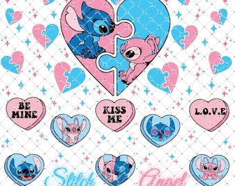 stitch and angel png tumbler wrap