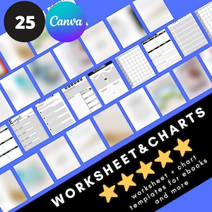 Minimalist, Printer-Friendly Mega Workbook Canva Template, Workbook template, DIY Canva Template, Checklist, Course Workbook, Canva Template
