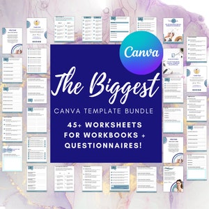 Editable Canva Template, Workbook template, Business Templates, Social Media Template, Template Bundle, Canva Template, Lead magnet template