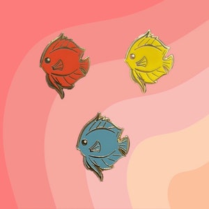 Discus Fish Hard Enamel Pin