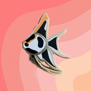 Koi Angelfish Hard Enamel Pins