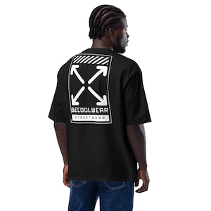 Oversized Heavyweight T-Shirt by BECOOLWEAR Backside T-Shirt for Men and Women Top Streetwear T-Shirt for Him Boss Style Attire T-Shirt