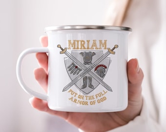 Armor of God Personalized Kids Mug Christian Gifts Custom Christmas Gift for Kids