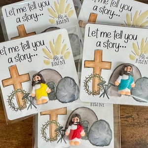 Christian Easter Party Favors Mini Jesus Pocket Cards Party Gift Bag Fillers