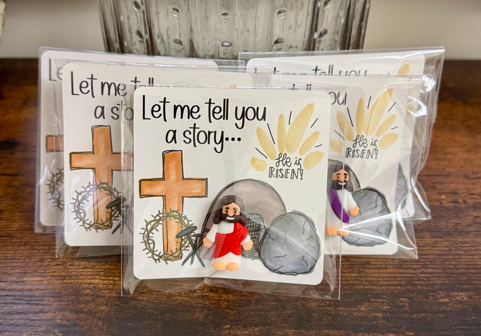 Christian Easter Party Favors Mini Jesus Pocket Cards Party Gift Bag ...
