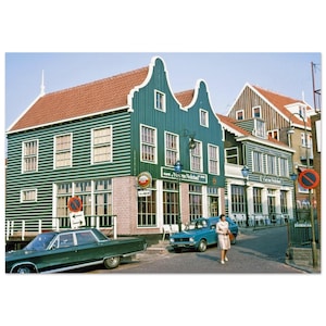 Impresión fotográfica de los años 70 Volendam, 't Gat van Nederland, calle, Holanda Septentrional, arte de pared para el hogar, la oficina, el estudio, la decoración de viajes, póster de regalo vintage