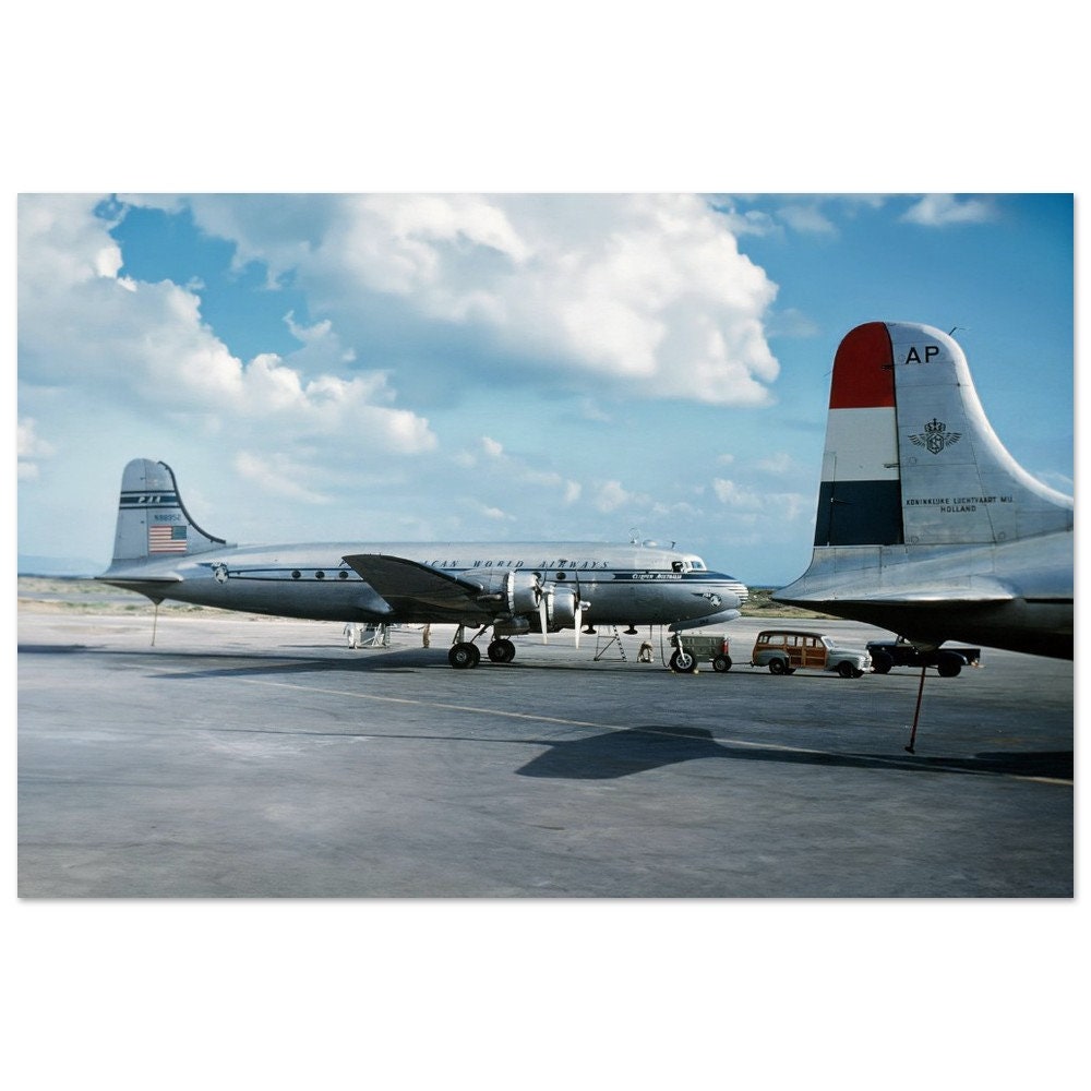 Photo Print 1940s Pan Am N88952 Clipper Australia Douglas DC-6