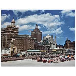 Photo Print 1950s Atlantic City, New Jersey, The Claridge Hotel, Shelburne Hotel, Warner Theater, Vintage Wall Art Poster Fifties Decor Gift