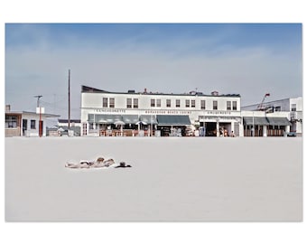 Photo Print 1954 Manasquan Beach Casino, New Jersey, Vintage Wall Art Poster Fifties Home Office Coastal Decor Vacation Travel Heritage Gift