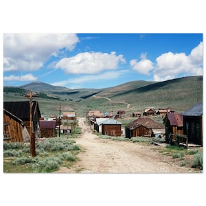 Photo Print 1960s Green Street, Bodie Ghost Town, Bodie State Historic Park, California, Vintage Wall Art Poster Home Decor Travel Gift Idea